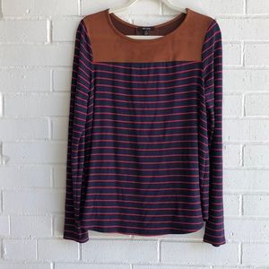 Ella Moss Striped Long Sleeve Top